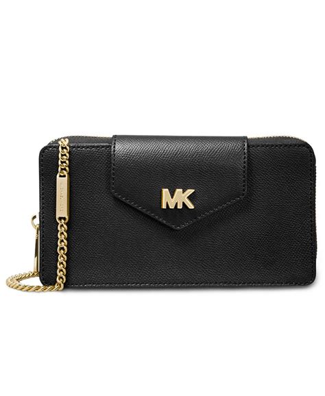 michael kors crossgrain leather phone crossbody